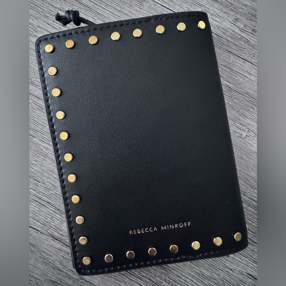 Rebecca Minkoff Bon Voyage Passport Case — Black Leather w/ Studs - Picture 6 of 12